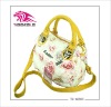 2012 new style handbag,printed flower,removable and adjustable