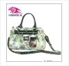 2012 new style handbag,printed flower,removable and adjustable