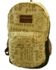 2012 new style of canvas backpack