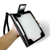 2012 newest design croco pattern leather case with lamp for Kindle 4