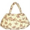2012 newest style sweet yellow colour PU ladies handbags
