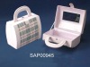 2012 newly designed fabric cosmetic case with handle