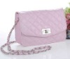 2012 pink good lady design PVC material handbag