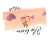 2012 pink ladies genuine leather wallet