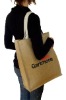 2012 popular 100% biodegradable unlaminated Jute Conference Bag with cotton handle