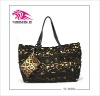 2012 popular european handbag made of cotton+ pu,with small purse