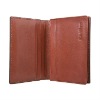 2012 promotion brown high quality leather business card wallet
