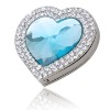 2012 promotion heart shape crystal bag hanger