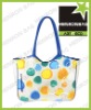 2012 promotional dot printed tote beach bag