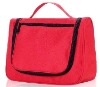 2012 red microfiber toiletry bag for travelling