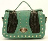 2012 shining PU lady handbag with studs all round