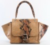 2012 shining genuine leather lady handbag