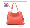 2012 shoulder lady bag made of leather,removable and adjustable