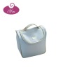 2012 silver white zipper cosmetic bag