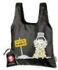 2012 summer nylon/polyester taffeta folded vest shopping bag/imprinted animals photo polyester bag