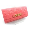 2012 the most fashionable new leather glisten red light color wallet