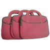 2012 trend pink neoprene laptop bags with handle