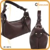 2012 trendy leather handbags with top zipper closure