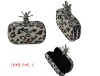 2012 trendy newest leopard hard case evening bag with skull G20431