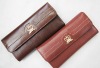 2012 trifold woman genuine leather wallet