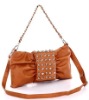 2012 wheat good design PVC material lady handbag