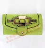 2012 women Multi-function long wallet B021001 Green