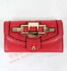 2012 women card folder long wallet B021004 Red