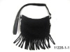 2012 yiwu faux leather fringed bags