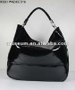 2012Fahion genuine leather handbag with high quality wine color