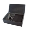 2012leather wallet gift set(leather wallet watch also OEM)