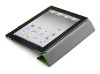 2012new design, hot sales, For Ipad 2 leather case with transparent plastic housing