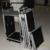 2014 Aluminum Single Rack Transport/flight case U Case with DJ Mixer case