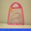 2014 Pink pvc gift bag for cosmetic fashion style