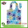 2014 top lever reusable durable polyester folding shopping bag