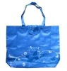 210 D polyester big fashion shopping bag for lady