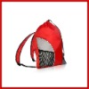 210D Red Drawstring Backpack