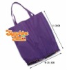 210T nylon purple shopper tote bags promotion