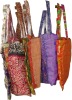 2176 100% Vintage Silk Saree Bag Hindu Bolso Shoping Bag