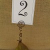 25 Country Chic Wedding Table Number Holder Place Card Holder Pictu......