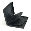 27MM  8discs black with 3 trays DVD Case