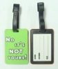 2D soft PVC luggage tag;Single-piece luggage tag