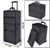 2in1 Rolling Aluminum Makeup Artist Cosmetic Train Case Hair Style Box Kit