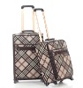 2pcs/set colorful PU travel trolley luggage set
