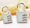 3 wheels promotional combination padlock,new style