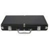 300 Black Aluminum Poker Case with Rounded Corner & Diamante Cover