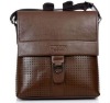 301# latest handsome mens browm leather messenger bag