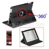 360 Degree Rotary Crocodile Skin Leather Case with Stand for iPad 2