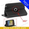 360 Degree Rotary Leather Case for Samsung Galaxy Note I9220