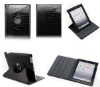 360 Degree stand Crocodile leather housing for apple ipad 2