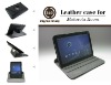 360 Degrees Rotating Leather Case for Motorola Xoom